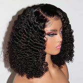 Thick Combed Curly Bob 13*4 Lace Frontal Wig